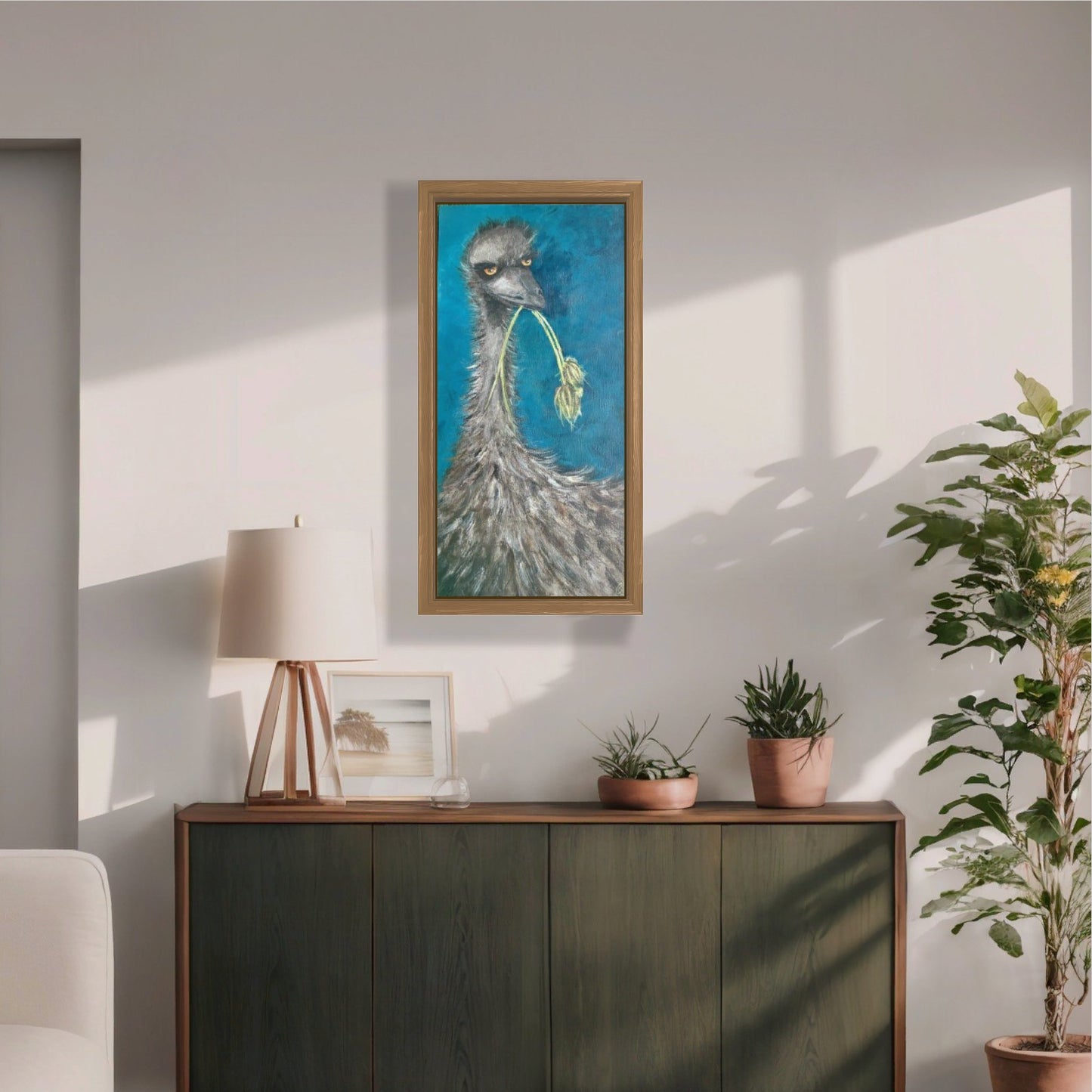 Premium Giclée Paper-Unbothered emu