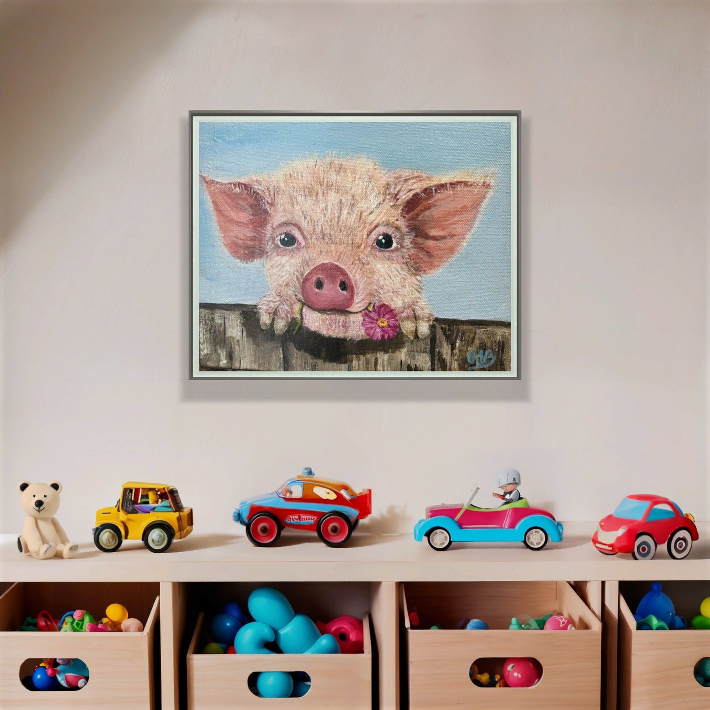 Premium Giclée Paper- Penny the Pig