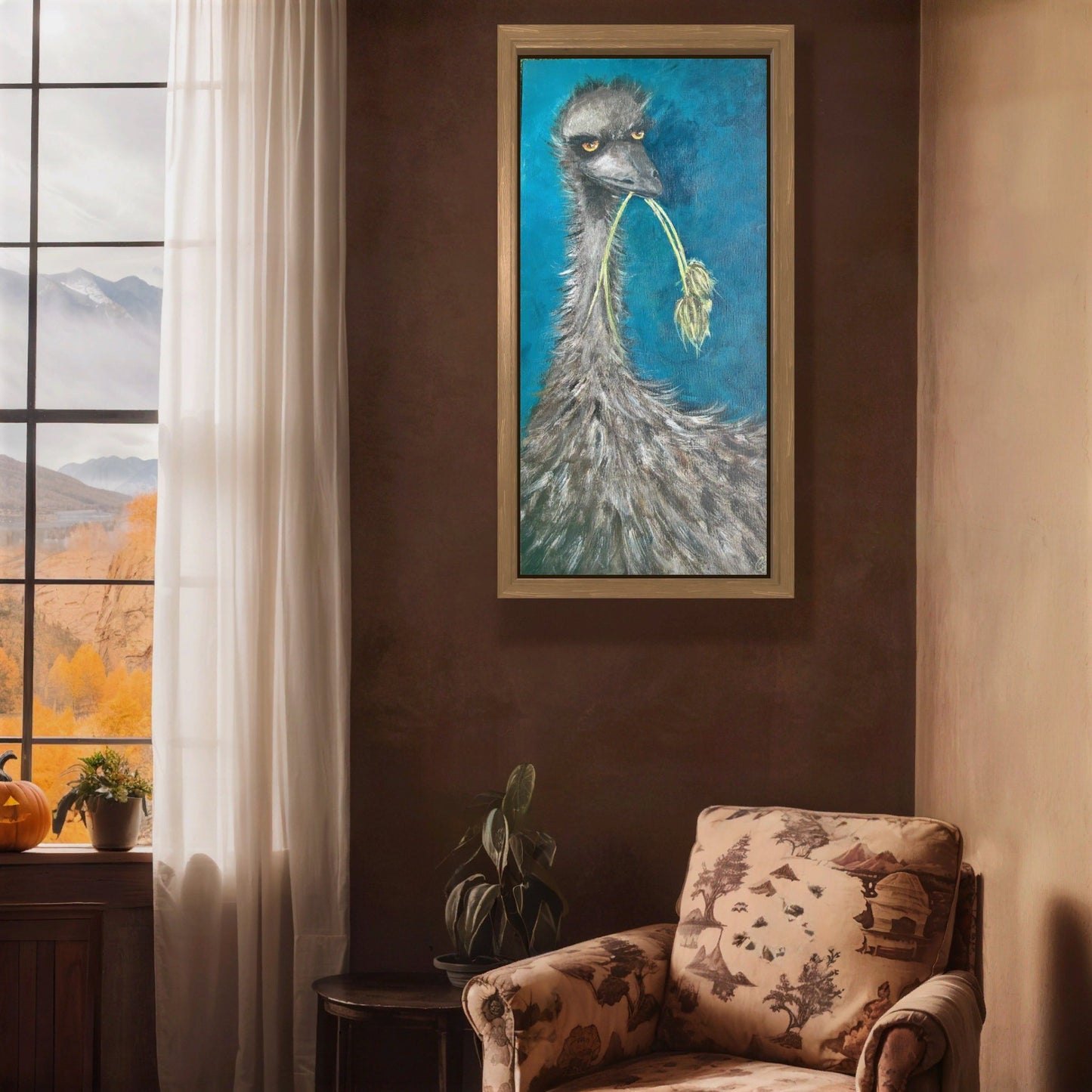 Premium Giclée Paper-Unbothered emu