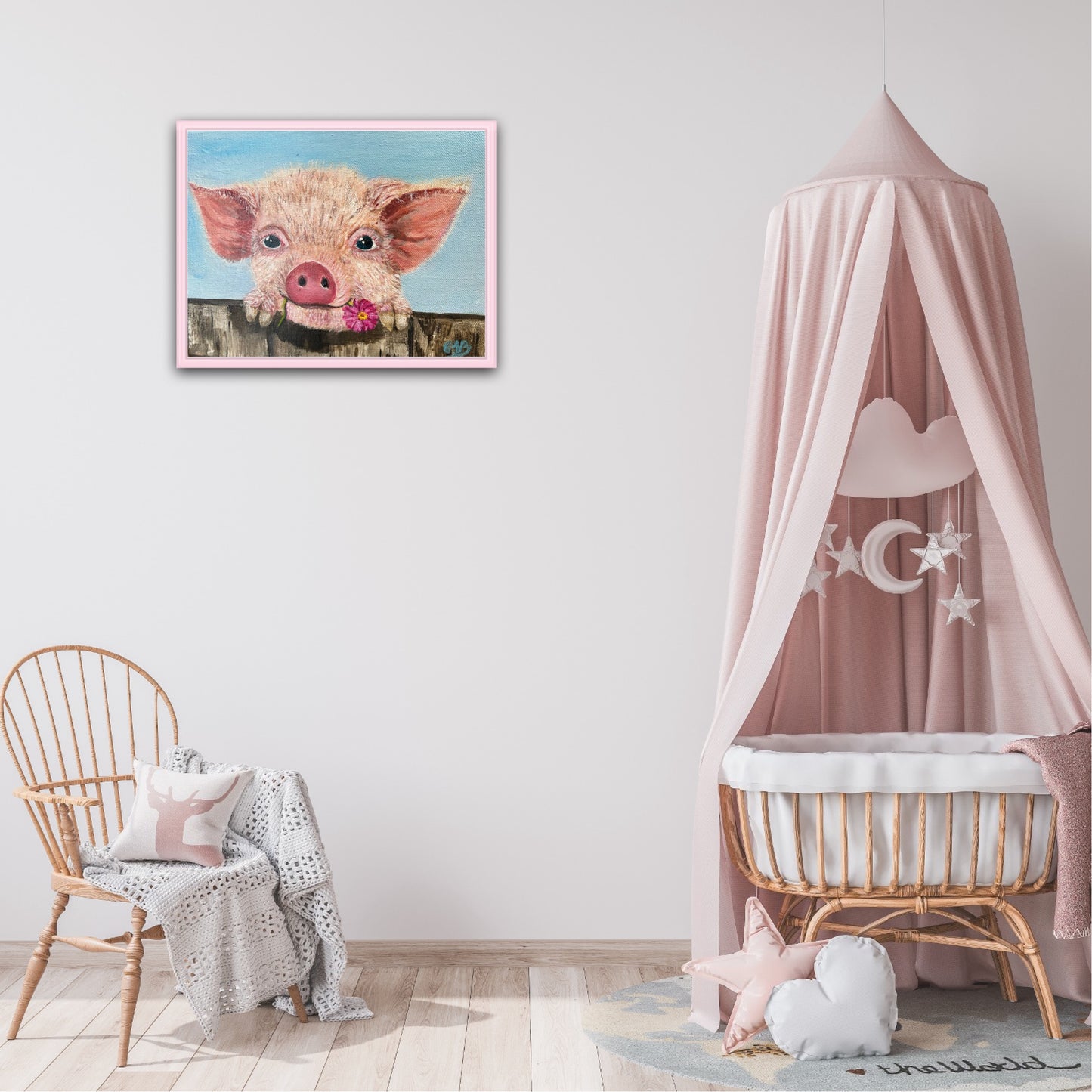 Premium Giclée Paper- Penny the Pig