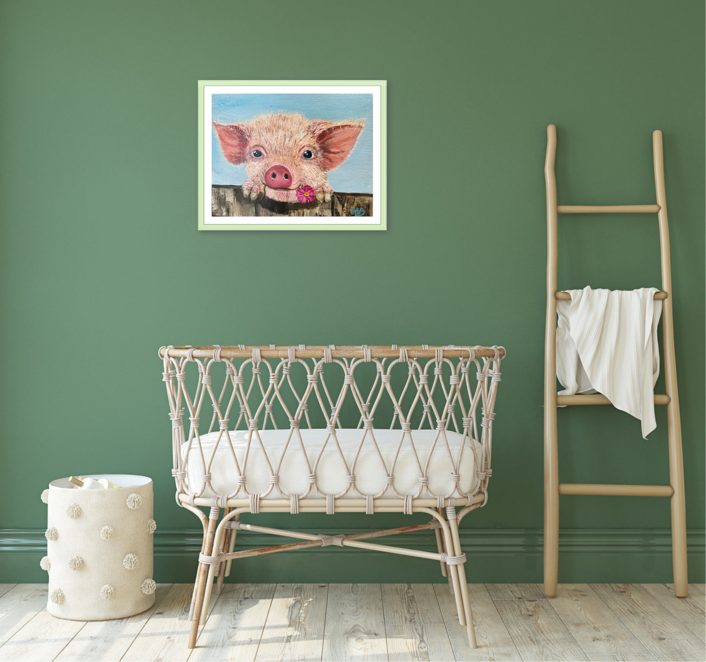 Premium Giclée Paper- Penny the Pig