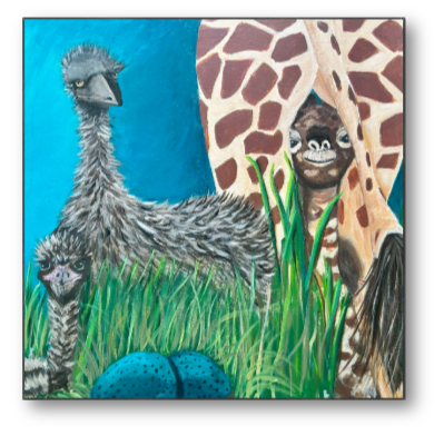 Giclée canvas print- Precious wildlife