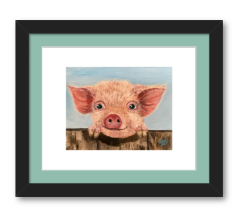 Premium Giclée Paper- Penny the Pig