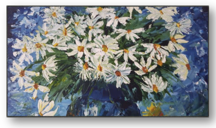 Giclée canvas print Daisies for me