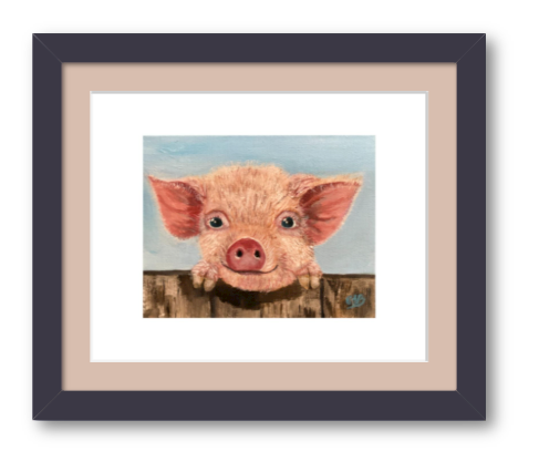 Premium Giclée Paper- Penny the Pig
