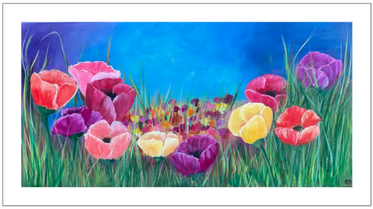 Premium Giclée Paper- Poppies in the field