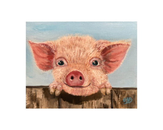 Premium Giclée Paper- Penny the Pig