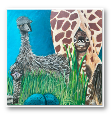 Giclée canvas print- Precious wildlife