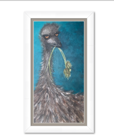 Premium Giclée Paper-Unbothered emu