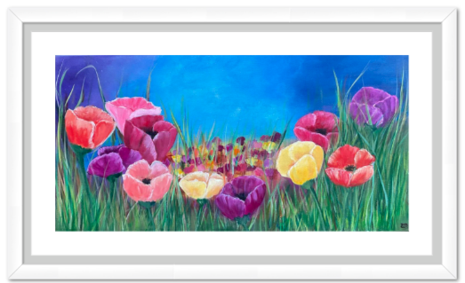 Premium Giclée Paper- Poppies in the field